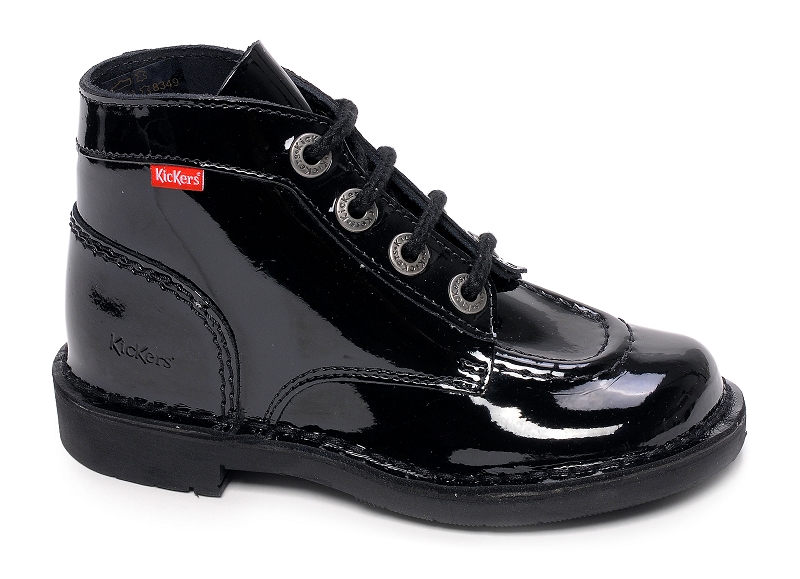 KICKERS KICK COL Verni Noir