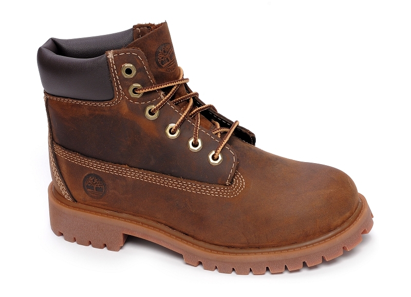 Chaussures montantes pour enfant Timberland 6 Premium Marron en cuir