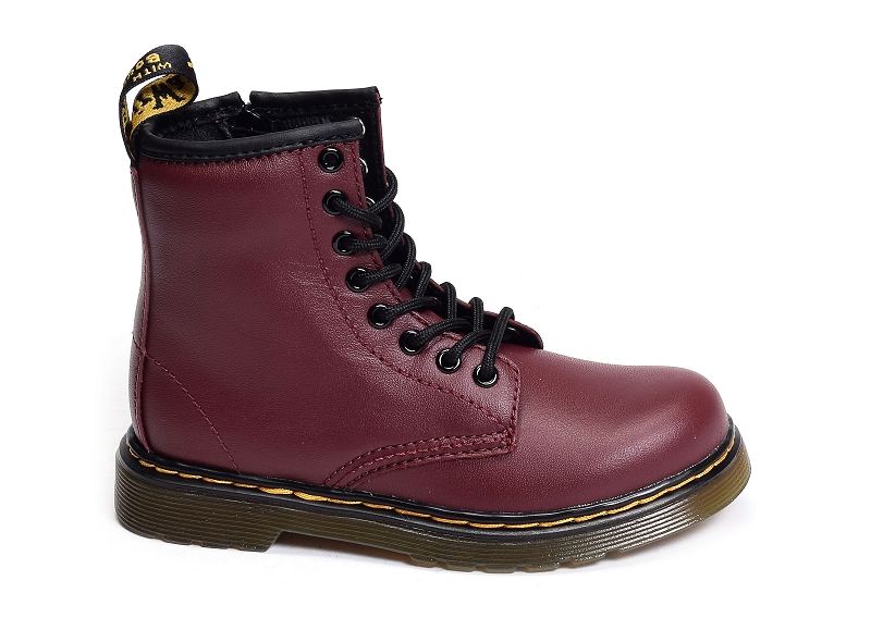 Chaussures montantes pour garçon Doc Martens BROOKLEE Bordeaux