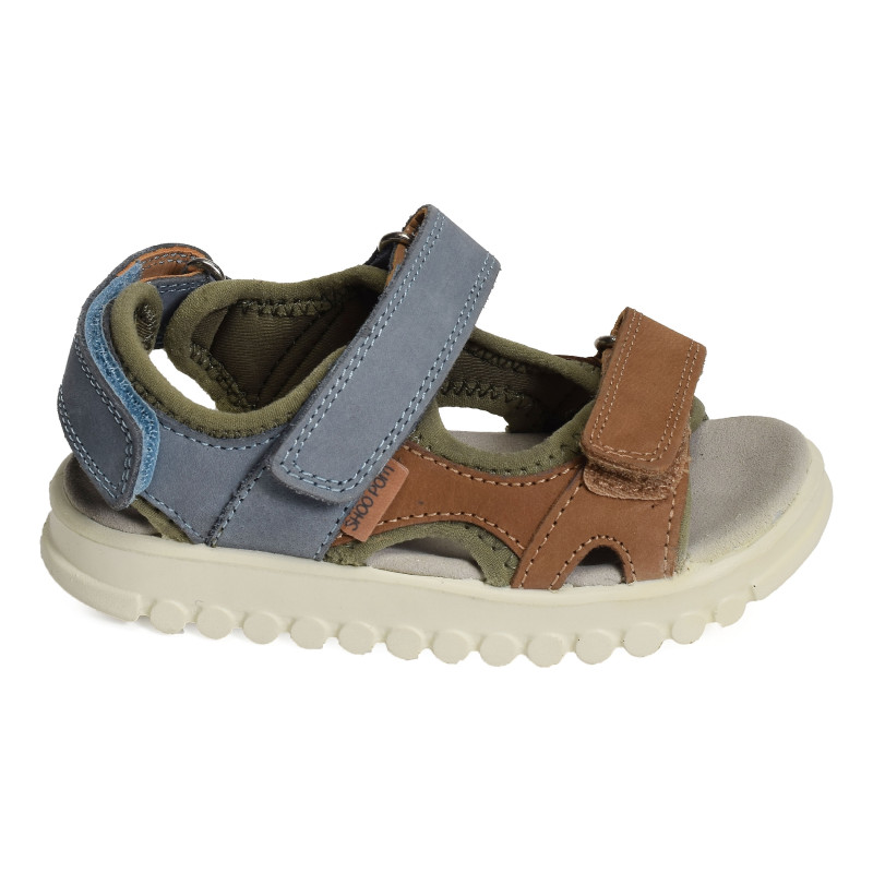 ROLLY SCRATCH BOY Camel Kaki, Sandales plates & Nu-Pieds Shoopom