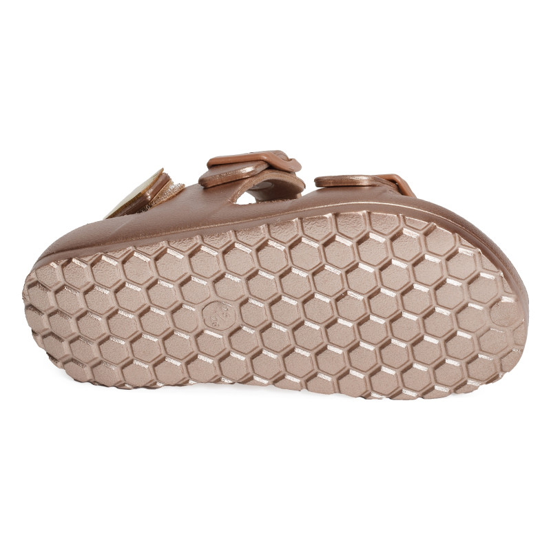 SURFY BUCKLES GIRL Rose Or, Sandales plates & Nu-Pieds Shoopom