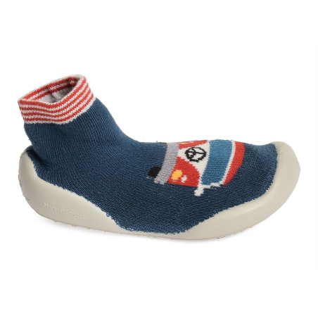 VAN Bleu, Chaussons Chaussettes Collégien