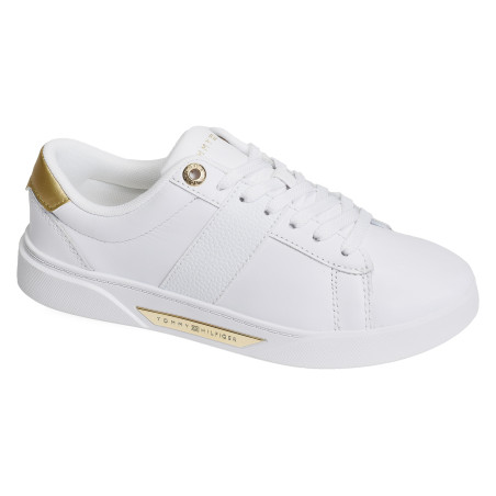 CHIC PANEL COURT SNEAKER 7998 Blanc, Sneakers basses Tommy Hilfiger