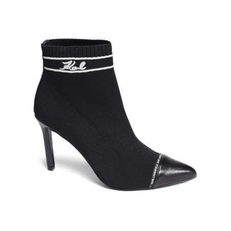 PANDARA MID KNIT Noir, Bottines Karl Lagerfeld