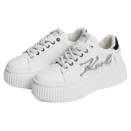 KREEPER LO SIGNIA Blanc, Sneakers basses Karl Lagerfeld