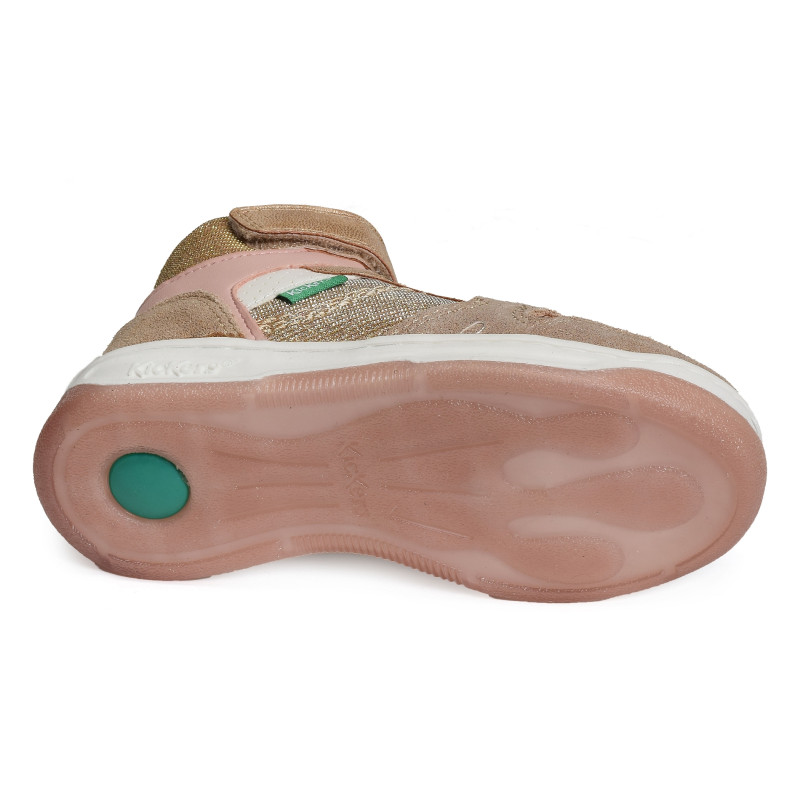 KICKADO GIRL Beige Rose, Baskets montantes Kickers