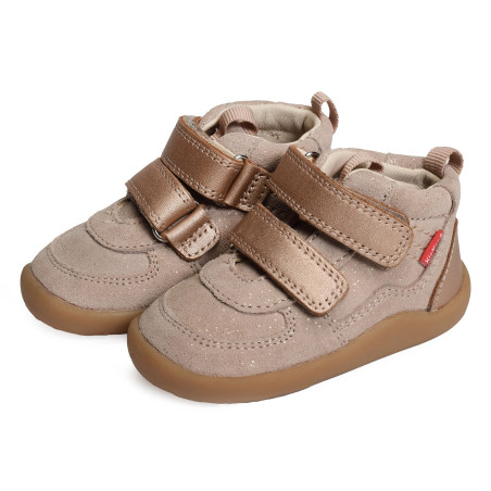 KICKFRESHO GIRL Beige, Chaussures à Scratch Kickers