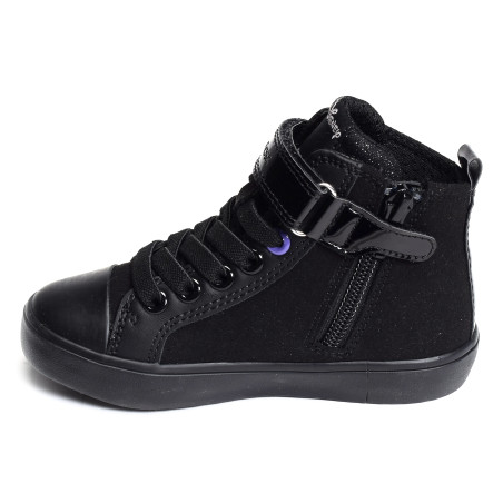 J GISLI GE Noir Violet, Baskets montantes Geox