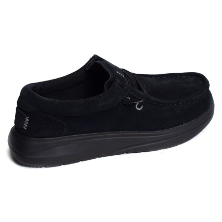 WALLY XTRA SUEDE Noir, Slip-On HeyDude