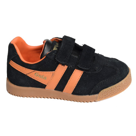 HARRIER STRAP Noir Orange, Sneakers basses Gola