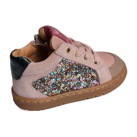 5093 Rose Glitter, Chaussures à Lacets Romagnoli