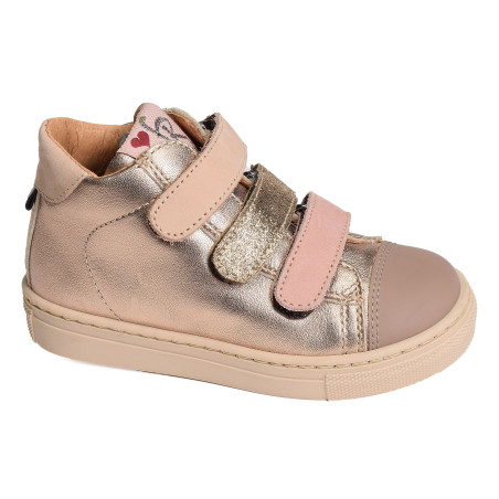 5335 Rose Clair, Chaussures à Scratch Romagnoli