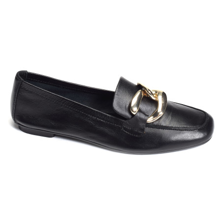 HASTER Noir, Mocassins Reqins