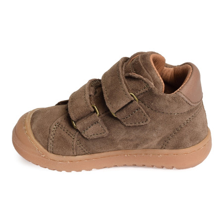 THOR BOY Taupe, Chaussures à Scratch Bisgaard