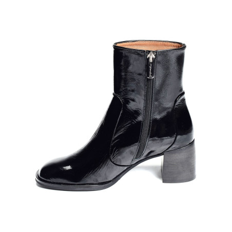 JAMELLA Verni Noir, Bottines Rosemetal