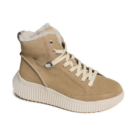 W1771 Beige, Baskets montantes Rieker