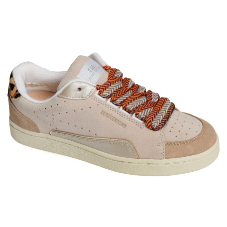 AVRIL Beige Léopard, Sneakers basses 0-105