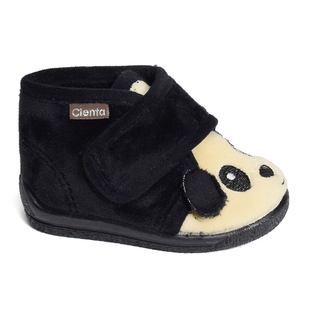 BOTA VELCRO PANDA GRENOBLE Noir Blanc, Bottillons Cienta