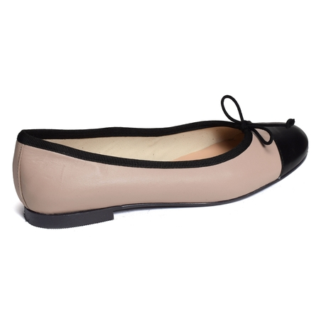 BAILA Beige Noir, Ballerines Hélène Rouge