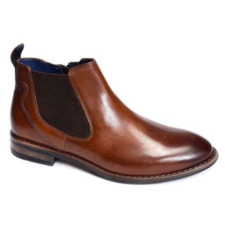 AMROS AO530 Cognac, Chelsea boots Bugatti