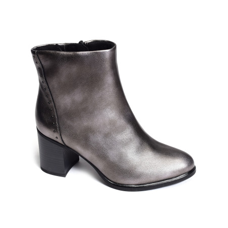 25391 Gris Métallisé, Bottines Marco Tozzi