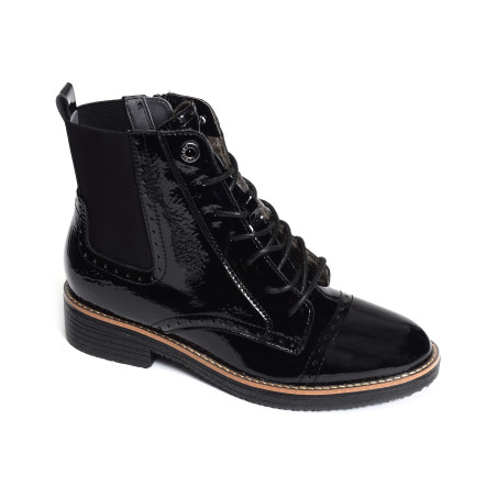 GELINE Verni Noir, Boots Fugitive