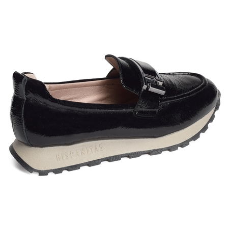 LOIRA 243621 Verni Noir, Mocassins Hispanitas