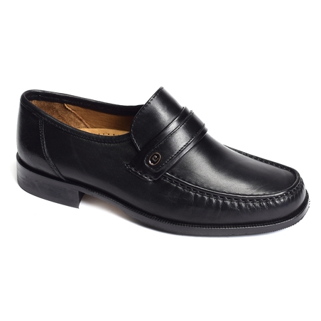 BARIUS Noir, Mocassins Pierre Cardin