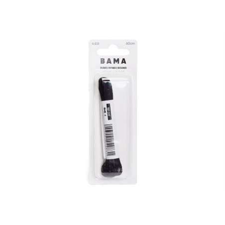 LACET ROND 60 CM Noir, Lacets Bama