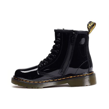 1460 TOD JUNIOR Verni Noir, Boots Dr Martens