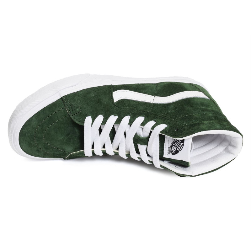 UA SK8 HI Vert Blanc, Baskets montantes Vans