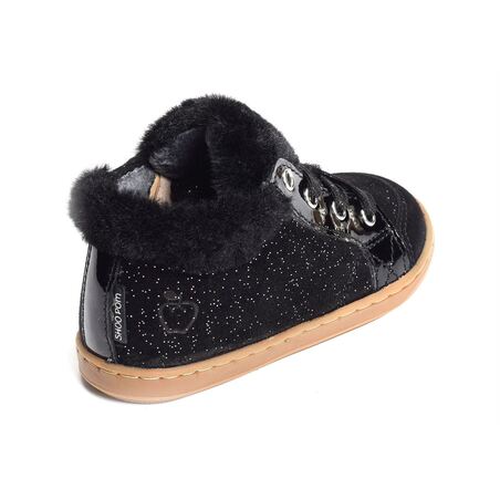 BOUBA ZIP HAIR Noir, Chaussures à Lacets Shoopom