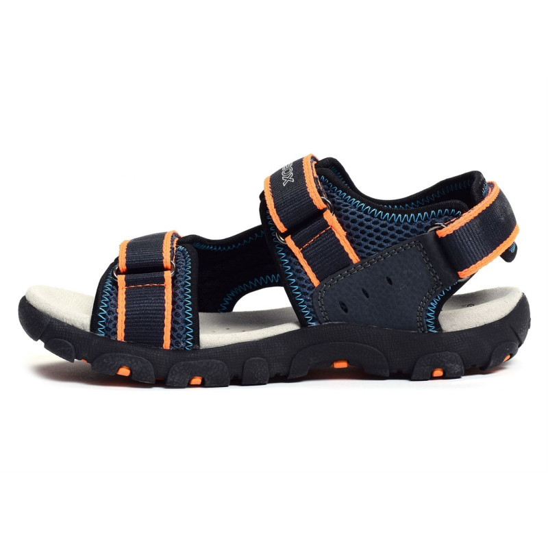 J S STRADA B Bleu Orange, Sandales plates & Nu-Pieds Geox