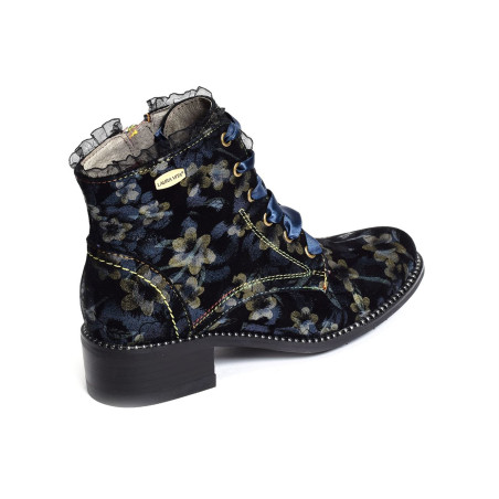 EMCMAO 05 Noir Bleu, Bottines Laura Vita