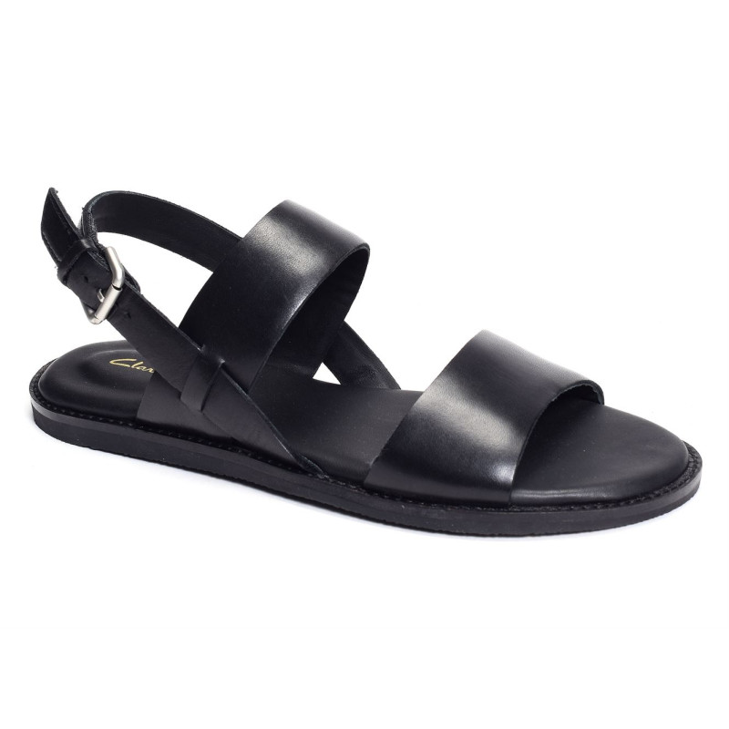 KARSEA  STRAP Noir, Sandales plates Clarks