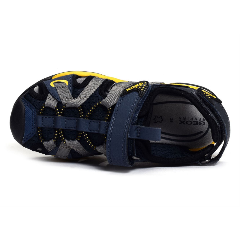 J BOREALIS BB Marine Jaune, Sandales plates & Nu-Pieds Geox