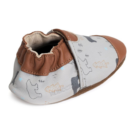 WINTERING BEAR Gris Marron, Ballerines Robeez