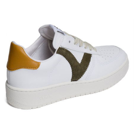 1258201 Blanc Kaki, Sneakers basses Victoria