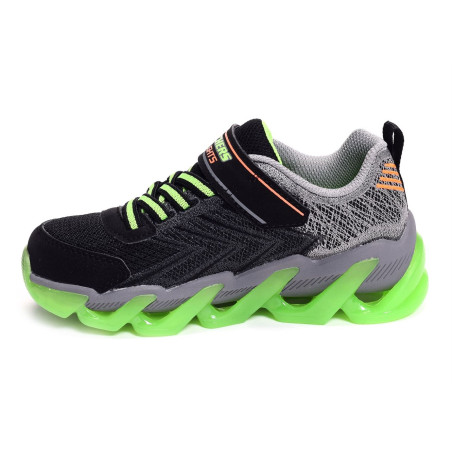 MEGA SURGE Noir Vert, Baskets running Skechers