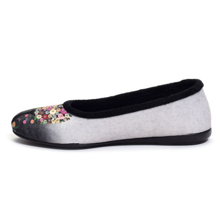 6048 Gris, Ballerines La Maison de l'Espadrille