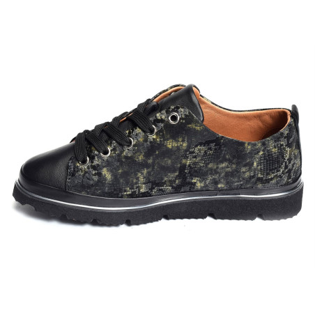 DOVAN Noir Kaki, Sneakers basses K.Mary