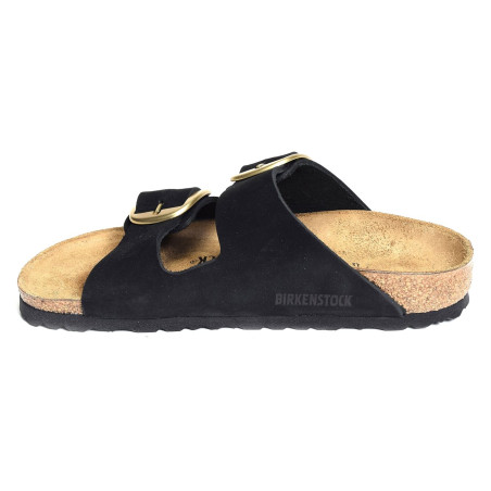 ARIZONA BIG BUCKLE LENB Noir, Mules Birkenstock