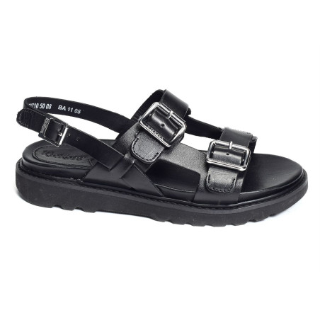 NEOSUMMER Noir, Sandales plates Kickers