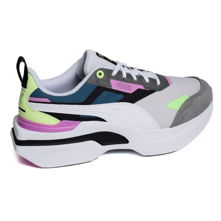 KOSMO RIDER WN Blanc Multicolore, Baskets running Puma