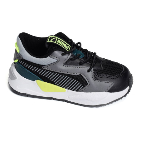 RS INF Noir Gris, Baskets running Puma