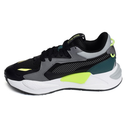 RS JR Noir Gris, Baskets running Puma