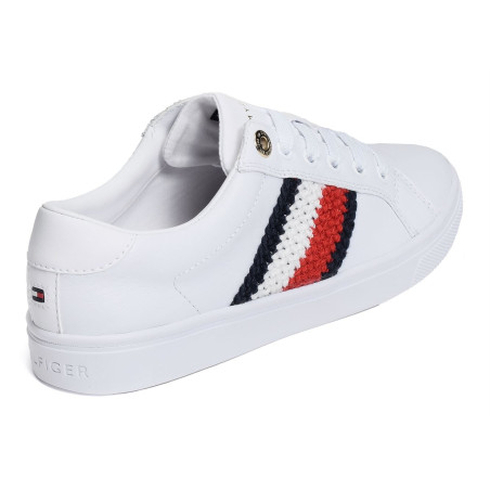 TH CORPORATE CUPSOLE SNEAKER 6457 Blanc, Sneakers basses Tommy Hilfiger