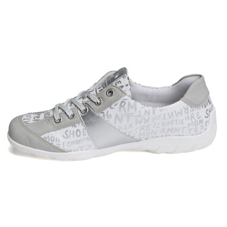 R3403 Blanc Argent, Sneakers basses Remonte