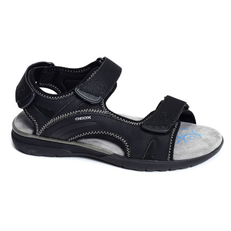 U SPHERICA E Noir, Sandales plates & Nu-Pieds Geox