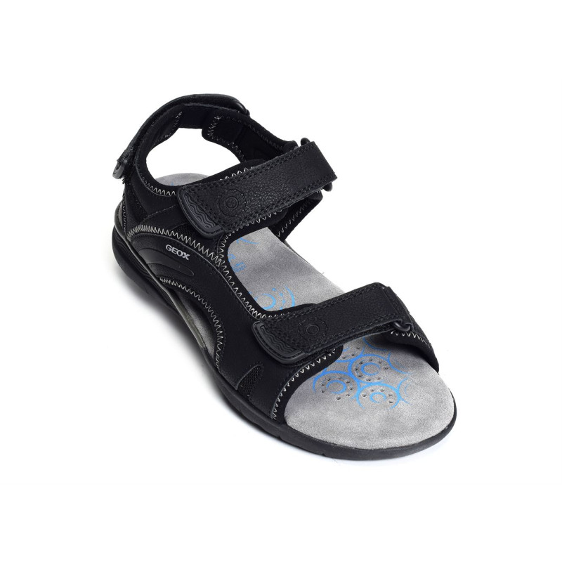 U SPHERICA E Noir, Sandales plates & Nu-Pieds Geox